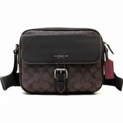 【新品 未使用】コーチ バッグ メンズ COACH アウトレット メンズ シグネチャー ハドソン クロスボディ ショルダーバッグ CB846 QBAE4