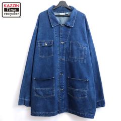 90s vintage KING SIZE デニム カバーオール メンズ XL~サイズ相当 ビッグサイズ オーバーサイズ