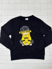 ハ2509-4-5186 ベティーブープ　BettyBoop　トレーナー　黒　M