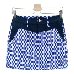 サイズ：S FILA GOLF フィラゴルフ  裏起毛スカート チェック柄 ブルー系 [240101371488]# ゴルフウェア レディース ストスト