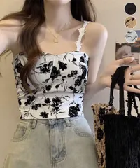 パッド付きキャミソールバックシャーリング