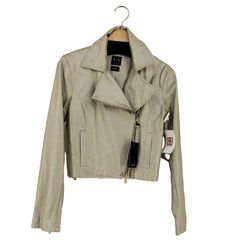 アルマーニエクスチェンジ ARMANI EXCHANGE フェイクレザー ダブルライダースジャケット レディース import：XS 