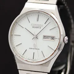 CITIZENシチズン クリストロン クオーツ腕時計 白文字盤 銀色 メンズ Yahoo!オークション -「(シチズン citizen)クリストロン