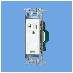 【 新品 未開封 】   パナソニック 15A･20A兼用埋込アースターミナル付接地コンセント[金属枠付] WTF19313WK 未使用 送料無料