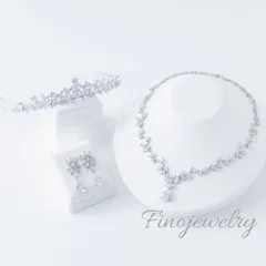 【ブランド公式】P013N008T006 3点セット ブライダルアクセサリー フィノジュエリー イヤリング ビジュー キュービック キュービックジルコニア ウェディング ブライダル 花嫁 結婚式 ウエディングアクセサリー 海外挙式 2次会 パーティー ゲスト