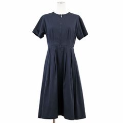 現行品伊勢丹限定レア♡ 34サッカーストレッチシャツカラーワンピース