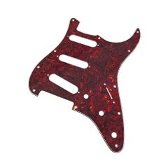 YJB PARTS ST STD/70's ストラト用ピックガード 赤べっ甲4Ply インチ 日本製