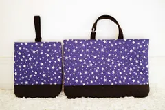 【即納・在庫限り】レッスンバッグ２点セット(ラメスター×ブラック)