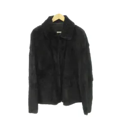 ジャンフランコフェレ GIANFRANCO FERRE ファーコート シェアードミンクファー 毛皮 50 LL 黒 ブラック /AH19 ■GY18のサムネイル