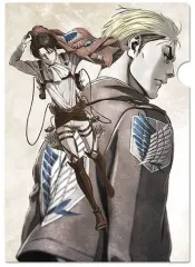 【中古】クリアファイル P.リヴァイ＆エルヴィン A4クリアファイル 「進撃の巨人」