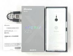 「未使用品・訳あり」SIMフリー SONY Xperia XZ3 SO-01L White Silver ③【管理番号：JX196158】