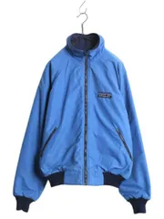 【お得なクーポン配布中!】 80s デカタグ ★ パタゴニア シェルド シンチラ ジャケット メンズ L USA製 旧タグ ヴィンテージ アウトドア ナイロン 裏フリース ブルゾン