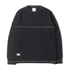 WTAPS ダブルタップス ニット サイズ:M 00s ラインデザイン カシミヤ クルーネック ニットセーター DECK CREW チャコール トップス【メンズ】のサムネイル