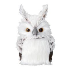 羊毛フェルト製置物 高さ約19cm ホワイトアメリカワシミミズク - メルカリ