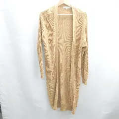 ◇ ⊇ MERCURYDUO マーキュリーデュオ ニット 長袖 カーディガン サイズF ベージュ系 レディース E  【1502180034336】