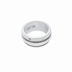 極美品✨ ティファニー リング ダブルライン AG925 #18 TIFFANY&Co. ティファニー 指輪 グルーブドダブルライン リング