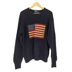 ポロバイラルフローレン Polo by RALPH LAUREN 星条旗デザインコットンニット メンズ JPN：M 
