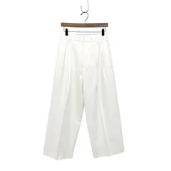 Cristaseya クリスタセヤ JAPANESE COTTON u0026 LINEN DOUBLE PLEATED TROUSERS  コットンリネンパンツ ホワイト XS - メルカリ