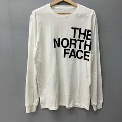 THE NORTH FACE ザ ノースフェイス ロゴプリントクルーネック ロンT 長袖Tシャツ ホワイト Mサイズ タグ付き 美品
