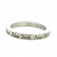 ティファニー TIFFANY & CO. 727 Fifth Avenue NewYork ノーツ ナロー リング 指輪 Silver925 ロゴ 11号 シルバー色 ■GY18 /MQ ■OH