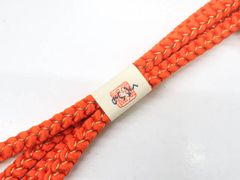 【一輝堂】【着物】 和装小物 帯締め 帯締 未使用品 振袖用 丸組 撚り房 金糸 r7w03-937のサムネイル