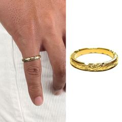 Hawaiian cut-out slim ring【GOLD】