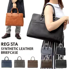 ☆ SYNTHETIC LEATHER BRIEFCASE ビジネスバッグ メンズ ブリーフケース レディース 通勤 通学 a4 オフィス カジュアル 出張 大容量 お仕事 鞄 パソコン カバン シンプル 無地 書類かばん 合皮 レザー調 フェイクレザー
