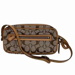 コーチ　COACH　シグネチャー　6616　ブラウン　キャンバス×レザー　バッグ　ショルダーバッグ　レディース　美品