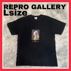 REPRO GALLERY レプロ　ギャラリー　アートt ヤン　フェルメール　耳飾りの少女　メンズ　Lサイズ　Tシャツ