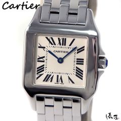 【仕上げ済み】カルティエ サントス ドゥ モワゼル LM 極美品 レディース 希少モデル Cartier 時計 腕時計 中古【送料無料】
