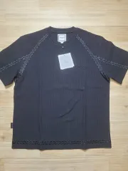 純正品/新品 WOOYOUNGMI(ウーヨンミ) ライン 刺繡 Tシャツ