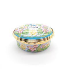 HALCYON DAYS エナメルボックス キャット 猫 薬ケース 小物入れ HALCYON DAYS ENAMELS 【エナメルボックス】ピルケース/小物入れ