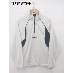 ◇ le coq sportif ルコックスポルティフ ハーフジップ ジャケット サイズM ベージュ系 ブラック メンズ  【中古】 【1107260003976】