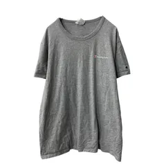 Champion 半袖 ロゴTシャツ XL グレー チャンピオン プリントロゴ 古着卸 アメリカ仕入 a706-5914