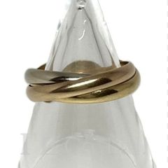 CARTIER　カルティエ　トリニティ　リング　SM　750YG　750WG　750PG　＃52　ブランドジュエリー　アクセサリー　指輪　12号　K18YG　K18WG　K18PG　18金　Au750　スリーカラーゴールド　3連　三連【中古】【76309】