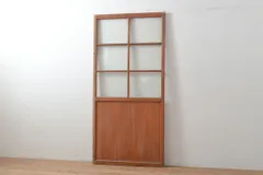 ▼現状販売▼ ガラス戸1枚 アンティーク建具 昭和初期 レトロ 引き戸 4～7営業日前後で発送(※修理加工希望の方3ヶ月程で発送) R-055316