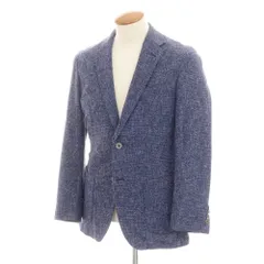 【中古】アクアスキュータム Aquascutum コットンナイロン 2B テーラードジャケット ネイビーブルー【サイズ38】【メンズ】