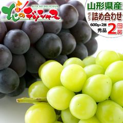 【予約/9月中旬(9月19日)頃～出荷予定】 山形県産 ぶどう シャイン＆ピオーネ 2房 (秀品/各600g×1房) ブドウ シャインマスカット ピオーネ ギフト 贈り物 お祝い 内祝い プレゼント ご家庭用 果物 フルーツ 山形県 グルメ お取り寄せ
