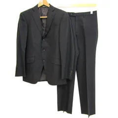 パーソンズフォーメン スーツ セットアップ 上下セット ウール100% メンズ YA5サイズ ダークブラウン PERSON'S FOR MEN 【中古】