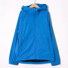 ユニクロ ナイロンジャケット 裏フリース ジャンパー アウター キッズ 男の子用 150サイズ ブルー UNIQLO 【中古】