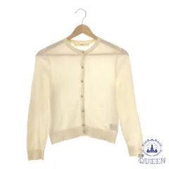 【訳アリ】 ef-de エフデ トップス ニット カーディガン シンプル 綺麗め 長袖 レディース ホワイト 7 901-10183 送料無料 古着