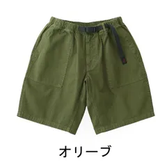 新品 グラミチ パンツ 夏 m l xl ショートパンツ Gramicci メンズ リッジショーツ G4SU-P002　オリーブ アウトドア キャンプ フェス 綿 コットン オーガニックコットン 父の日 プレゼント
