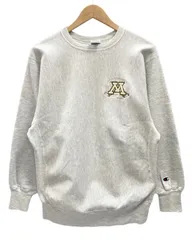 チャンピオン Champion 90s~ リバースウィーブ REVERSE WEAVE メキシコ製 MINNESOTA HOCKEY 刺繍ロゴ プルオーバー  ヴィンテージ 古着 アメカジ  XL スウェット ロゴ グレー LLサイズ 101MT-1933