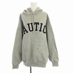 ノーティカ NAUTICA プルオーバーパーカー スウェット ロゴ 刺繍 フーディー 長袖 M グレー /RO