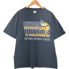 古着 90年代 スターター Starter NFL MINNESOTA VIKINGS ミネソタバイキングス ロゴプリントTシャツ カナダ製 メンズL相当/eaa566583のサムネイル