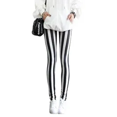 [PIENSE] 全12色 レギンス フリーサイズ カラフル ストレッチ お出掛け スポーツ 全般 ヨガ フィットネス ダンス (縦ライン) [縦ライン] [Free Size]