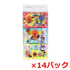 キャラクターポケットティッシュ ハヤシ商事 水に流せるプリントティシュ アンパンマン 8組16枚 6個入り X14パック