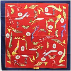 未使用 大判Salvatore Ferragamo シルク スカーフ 靴柄 - メルカリ