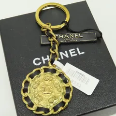 シャネル CHANEL ヴィンテージ キーリング キーホルダー 94A マトラッセチェーン ココマーク z930217