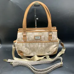 H391クロコダイル ブラウン系 2WAY ハンドバッグ ショルダーバッグ crocodile 総柄バッグ レディースバッグ 美品